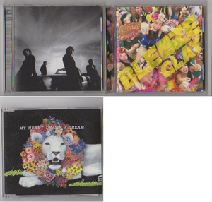 ★GLAY LONE IS BEAUTIFUL/BLEEZE -G4-Ⅲ-★L’Arc~en~Ciel MY HEART DRAWS A DREAM アルバム シングルCD まとめて3枚セット■　中古良品