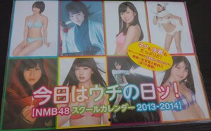 【送料無料】NMB48　未開封　今日はウチの日ッ!　カレンダー　2013-2014　ヨシモトブックス　入手困難 希少品 レア ワニブックス