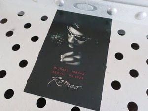 非売品★オークリー Oakley 店舗用 マイケルジョーダン Michael Jordan ロメオ Romeo 1 販促カード