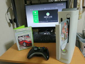 Xbox360 CONSOLE 動作品本体(2008年製)　20GBHDD付　無線コントローラー　ACアダプター　HDMIケーブル　LANケーブル　すぐ遊べるセット！