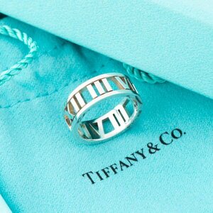 TIFFANY & Co. ティファニー オープンアトラスリング シルバー 925 9号 箱付 #36982YR