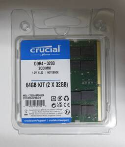 ◎新品 Crucial CT2K32G4SFD832A DDR4-3200 32GB×2 合計:64GB