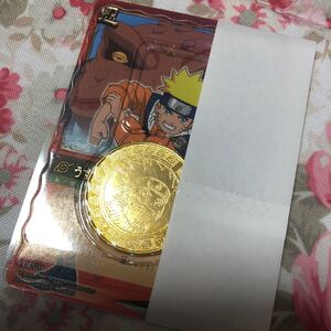 NARUTOナルトカードゲーム　コインPlus 金コイン　カードコイン　ナルト&ガマブン太　入手困難　在庫限り　プレミア　超貴重　在庫限り