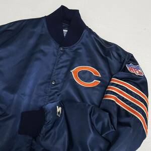 USA古着 80s STARTER NFL ベアーズ ナイロン スタジャン アメリカ製 / Chicago BEARS 中綿 80年代 スターター ヴィンテージ ジャケット