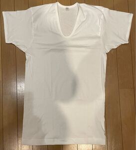 日本製 GUNZE グンゼ GQ-1 メンズ U首 昭和 レトロ 肌着 Tシャツ 丸胴 シングルステッチ レトロ ビンテージ アメリカン スタイル 古着