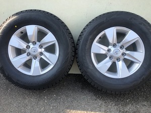 新車外し LAND CRUISER PRADO 150後期ランクルプラド純正アルミ +25 6H 265/70R17バリ山スタッドレスブリヂストン DM-Z3 HILUX SURF FJ 120