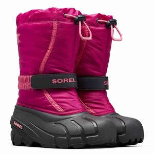 1640804-SOREL/チルドレンズフルーリー ブーツ キッズ 冬靴 スノーブーツ 撥水 防水 防寒 雪 ベルト/17.0