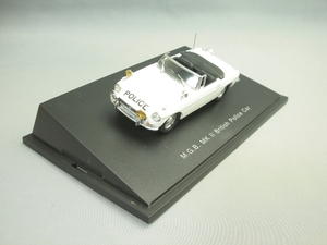 EAGLE’S RACE 1/43 MB-B MK II BRITISH POLICE CAR (イーグルズレース MG B マークII 英国警察車両 白色)【撮影使用品】