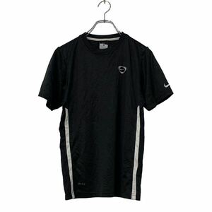 NIKE 半袖 ロゴ プリント Tシャツ ユースサイズ キッズ L ブラック ホワイト ナイキ シンプル 古着卸 アメリカ仕入 a508-5990