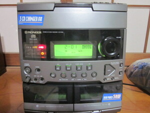 パイオニア　stero cd deck receiver xr-p107c 3cdオートチェンジャー　ダブルカセット