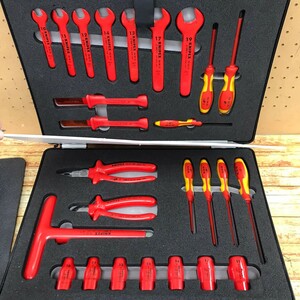 【中古品】KNIPEX クニペックス 絶縁工具26点セット　989912