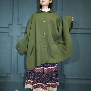 EU VINTAGE WOOL DESIGN CAPE COAT/ヨーロッパ古着ウールデザインケープコート