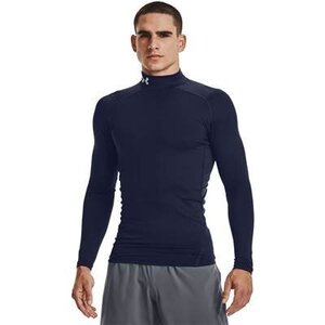 UNDER　ARMOUR 　　コンプレッション　ハイネック長袖　ネイビー 　MD　　モックシャツ　55%OFF　1366072