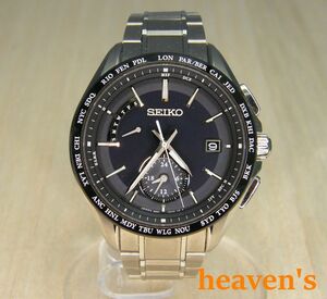 SEIKO ブライツ クロノグラフ 電波ソーラー時計 チタン製 SA6A233