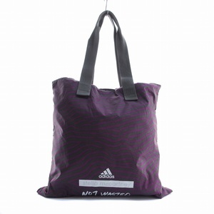 アディダス バイ ステラマッカートニー adidas by Stella McCartney トートバッグ NOT WASTED 総柄 紫 パープル /NY