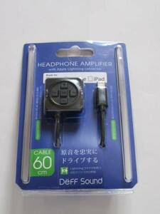 新品★Deff★Lightningコネクタ専用ヘッドホンアンプDDA-L10RCBK