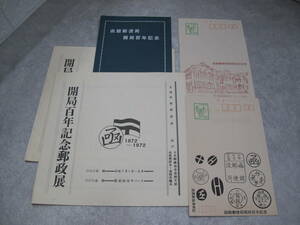 昭和47年　函館郵便局開局百年記念　はがき　案内状