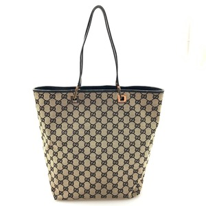 〇〇 GUCCI グッチ GGキャンバス ハンドバッグ トートバッグ 002-1098 ブラック やや傷や汚れあり