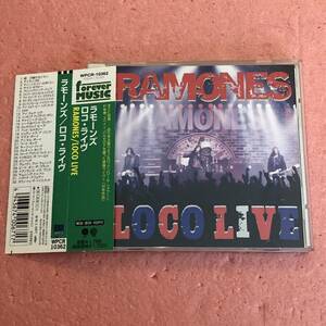 CD 国内盤 帯付 ラモーンズ ロコ ライヴ Ramones Loco Live