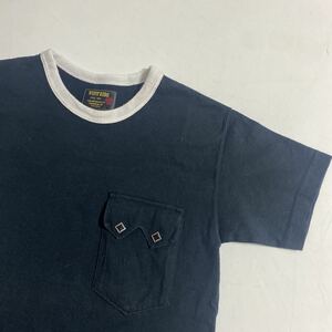 セール 即決 1円 WEST RIDE/ウエストライド☆Tシャツ☆ウエスタン ポケット/トップス/ジャケット/半袖/バイク/バイカー/ブラック/32