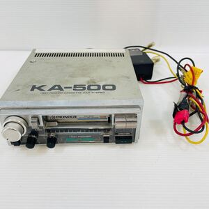 K62★KA-500 パイオニアカセットデッキ★ロンサムカーボーイ22W×22Wアンプ内蔵★旧車ジャンク当時物