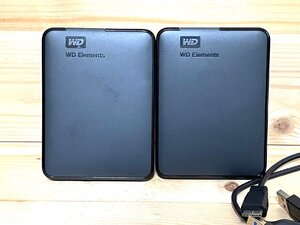 ■ WD Elements ポータブルHDD 外付けHDD ２TB NL-2132LS hofddor ２個セット 中古 動作品 ★