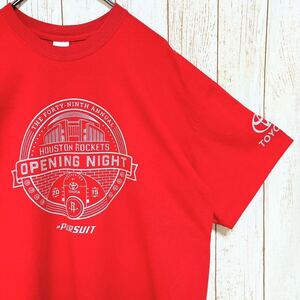 GILDAN ギルダン NBA Houston Rockets ヒューストン・ロケッツ プリント Tシャツ XL USA古着 アメリカ古着