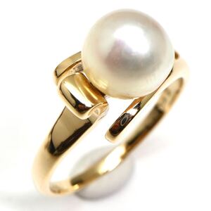 【SALE】1円〜!!MIKIMOTO(ミキモト)▼K14 アコヤ本真珠リング▼F◎ 約3.4g 約12号 パール pearl jewelry ring 指輪 EB2/EB2 S494