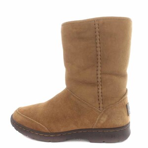 アグ オーストラリア UGG australia ミケーラ MICHAELA ムートンブーツ ミドルブーツ ローヒール 裏ボア US5 22cm ベージュ