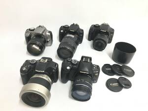 ☆ デジタル一眼カメラ まとめ 2 ☆ Canon Kiss X4 + Digital N ×2 + ORYMPUS E-520iS + PENTAX KX 他 レンズ5本 キャノン オリンパス