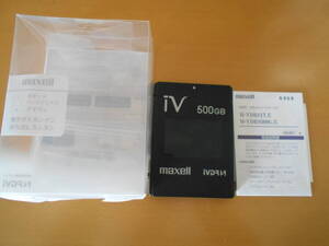 maxell マクセル iVDR-S 500GB iV M-VDRS500G.E アイヴィ Wooo対応 カセットハードディスク 動作確認済み