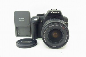 Q052-Y37C-97 CANON キヤノン EOS KISS DIGITAL N / EF-S 18-55mm 1:3.5-5.6 II USM デジタル一眼レフカメラ 現状品③