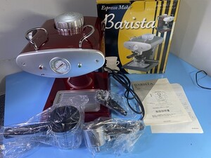 未使用品 SIS Barista バリスタ エスプレッソメーカー C-2007 赤 通電ＯＫ