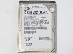 250GB 【大容量！長時間録画！送料安い！】 日立 Woooシリーズ対応 250GB IVDR-S 2.5インチ 内蔵HDD HITACHI HTS543225L9SA08【動作品】