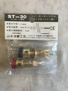 ★エンクロージャー用スピーカーターミナルです　取付板厚は25mm まで です★赤