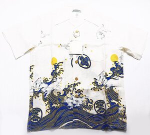 MAKANA LEI (マカナレイ) ALOHA SHIRT - USAGI SP - / 膨れジャガードシルク アロハシャツ 兎スぺシャル AMT-013SP 未使用品 size S