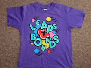 T シャツ★LEAPS BOUNDS★ヴィンテージ Hanes VINTAGE シングルステッチ 紫色 T