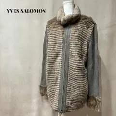 YVES SALOMON イヴサロモン ミンクファー カシミヤ カーディガン