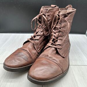 【PADRONE】パドローネ 26.5 レザーブーツ レースアップ 42