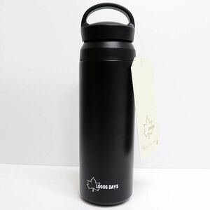 ★ロゴス LOGOS DAYS アウトドア 新品 軽量 保冷 ステンレス タンブラー 魔法瓶 ボトル 水筒 450ml [343390AL-BLK] 一 ACC★QWER★