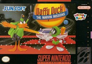 ★送料無料★北米版 スーパーファミコン SNES Daffy Duck the Marvin Missions