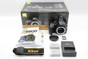 新品級◆Nikon ニコン D5600 ボディ◆シャッター回数5271枚のみ♪0826