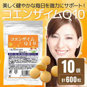 サプリメント　コエンザイムＱ10　10袋まとめ売り　合計600粒　