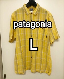 美品 希少！patagonia パタゴニア acシャツ チェックシャツ シアサッカー 半袖 L パタロハ アロハ go toシャツ ヘンプ ペンドルトン 