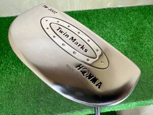 【希少/高級パター】HONMA　Twin　Marks　TM-3002　ヒロ　ホンマ　ツインマークス　パター　金バッジ　33.25インチ　日本製