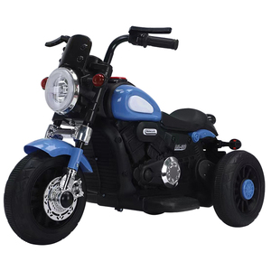 電動乗用 ストリートバイク ブルー [300-BL] 電動 乗用バイク アメリカンバイク キックバイク 乗り物 プレゼント