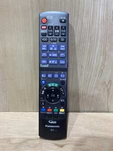 【２5－６】パナソニック Panasonic★ブルーレイリモコン★N2QAYB000648★　赤外線確認OK　中古品　長期保管品