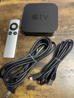 Apple TV 第二世代　本体 リモコン 電源ケーブル付き