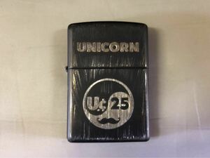 ジッポ ライター 25th Anniv ユニコーン コラボ シリアルNo0181 UNICORN U.c 25 USA zippo 25周年記念コラボ 奥田民生 ジッポー 未使用品