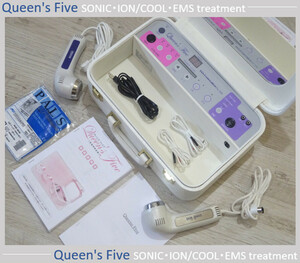 ★腹筋 筋肉EMS運動 全身対応型 ホームエステ美顔器 Queens Five 脂肪分解 メタボ シェイプアップ効果 スリム マッサージ ダイエット美容器